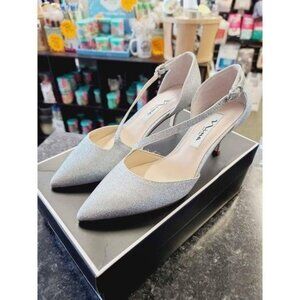 Nina Women's Tirisa Heels, Silver, Size 6